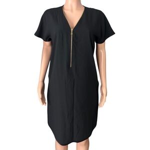 GEORGES RECH PARIS Women’s Black Zip-Front Dress
